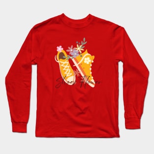 Shoes Flowe art design Long Sleeve T-Shirt